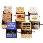 Деревянная музыкальная шкатулка с надписью You Are My Sunshine TO MY Wife MOM I Love You, подарок на День Св. Валентина, Рождество