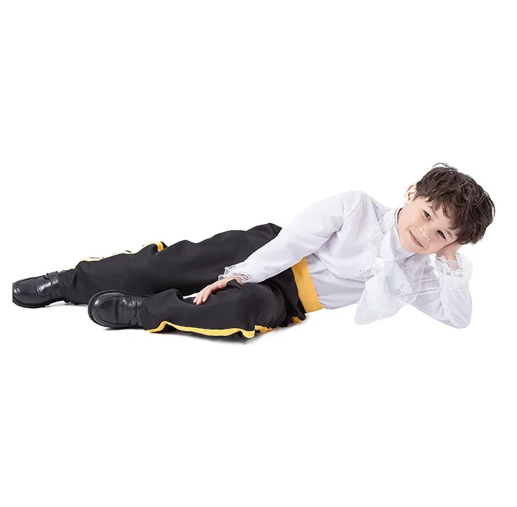 

Kids Boys King Prince Shirt Pants Jacket Set Cosplay Costume Children Pretend Play Drama Party Masquerade Fantasia Suit Outfits
