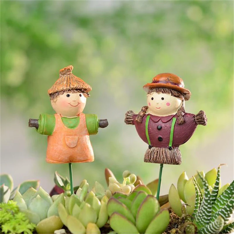 Миниатюрная садовая статуэтка милая миниатюрная палочка сказочные аксессуары