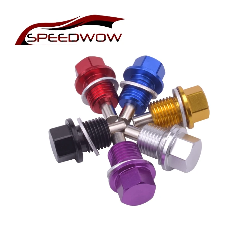 Магнитная заглушка для слива масла SPEEDWOW M14 * 1 5 гайка масляного поддона магнитная