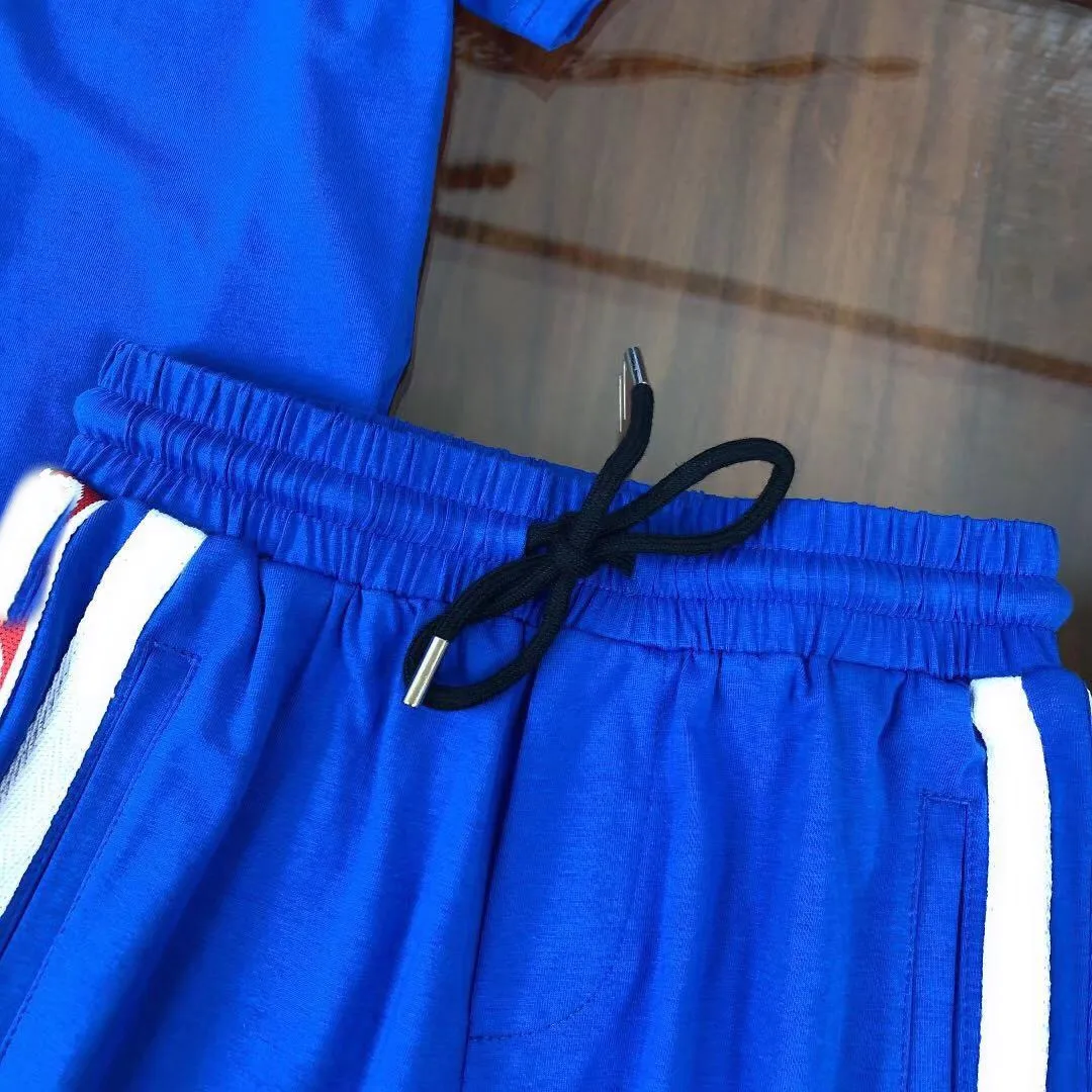 

High-end children's clothing 2021 summer new products boys' short sleeves short sleeves + webbing shorts trousers
