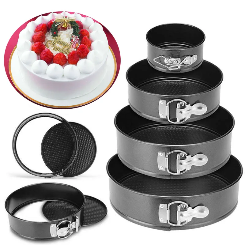 Kitchen Cake Baking Pans Mold Tool Metal Round Dish Bakeware Set Non-stick Removable Accessories Gadget | Дом и сад