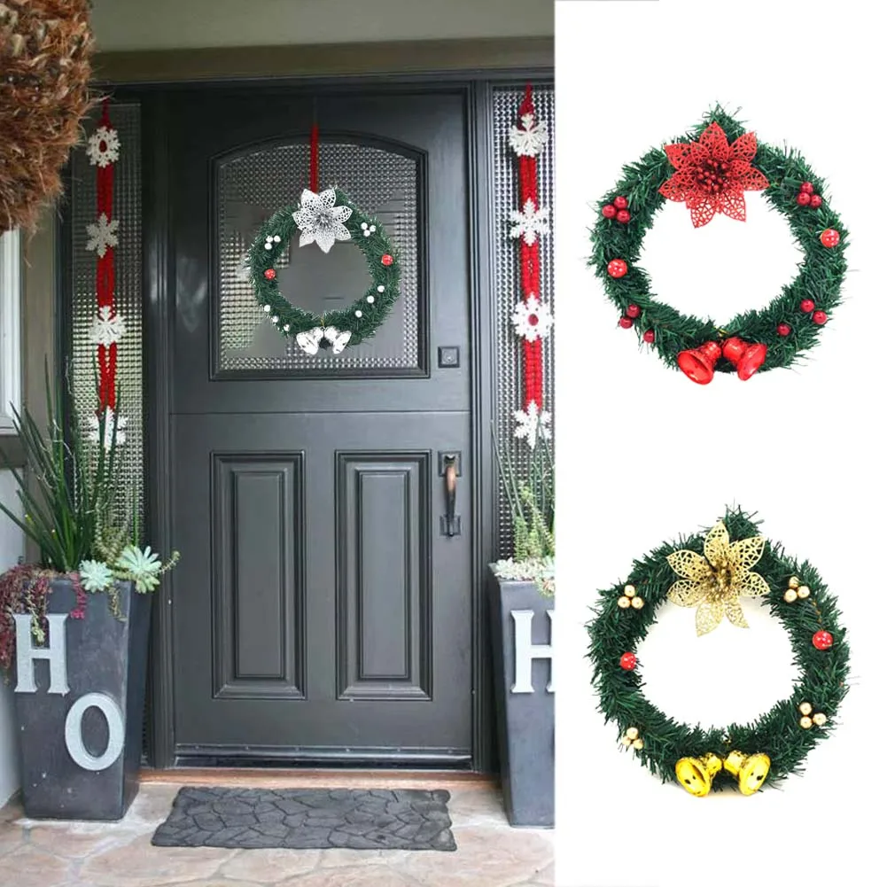 Рождественское украшение Рождественский венок ротанговая гирлянда ручной