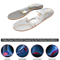 white high arch support orthopedic insoles plantar fasciitis foot sports running insoles