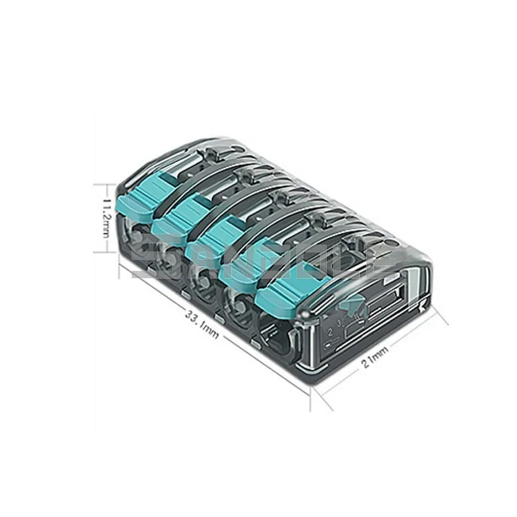 Клеммная колодка UBC-595 быстрое подключение 5P позиционная коробка освещение серия