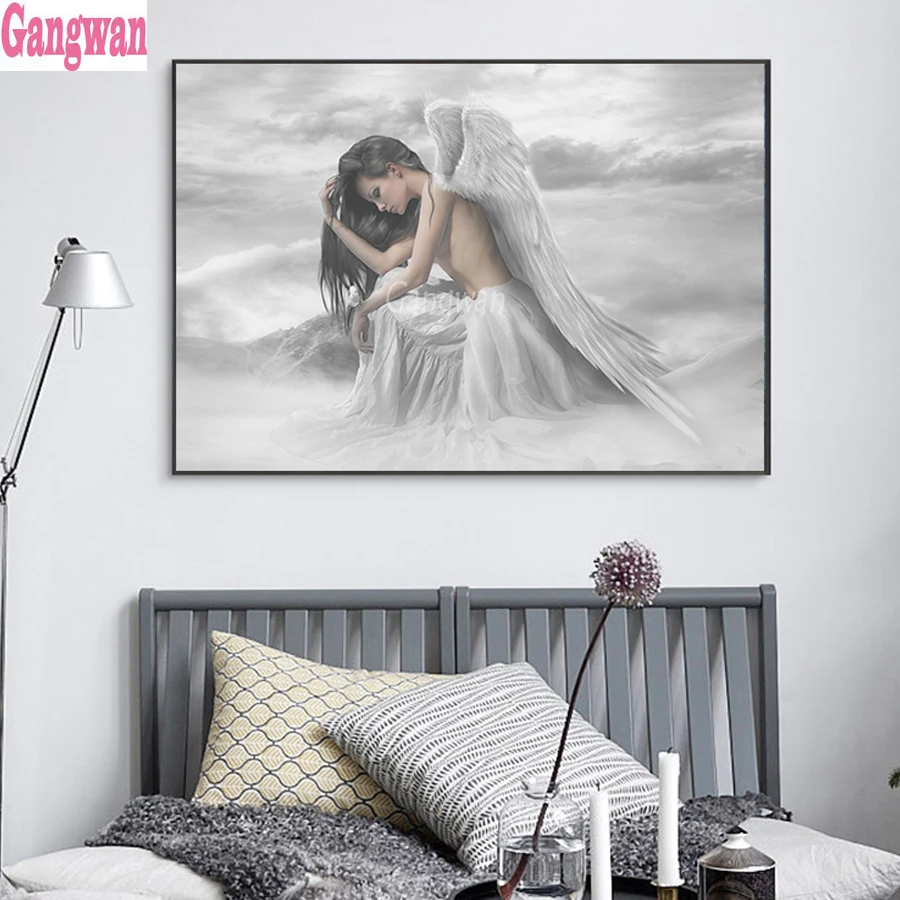 DIY Набор для рисования с круглыми камнями и полотном вышивкой красоты толстовка