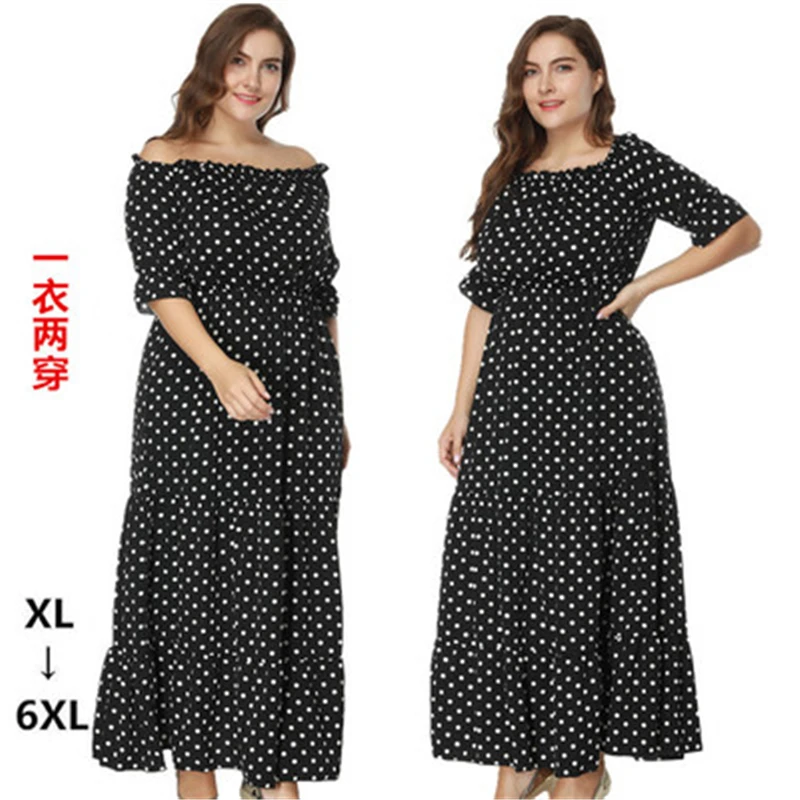Большие размеры женские длинные платья для лета женское платье новая мода в
