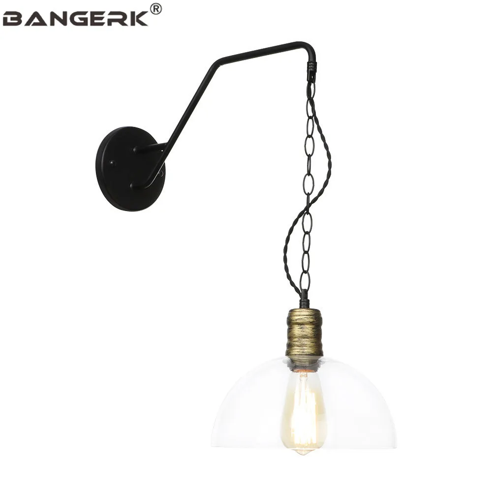 Настенный светильник в стиле лофт винтажный светодиодный настенный с железным