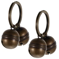 2 sets loud dog collar bells cat copper bells training pet pendant accessories
