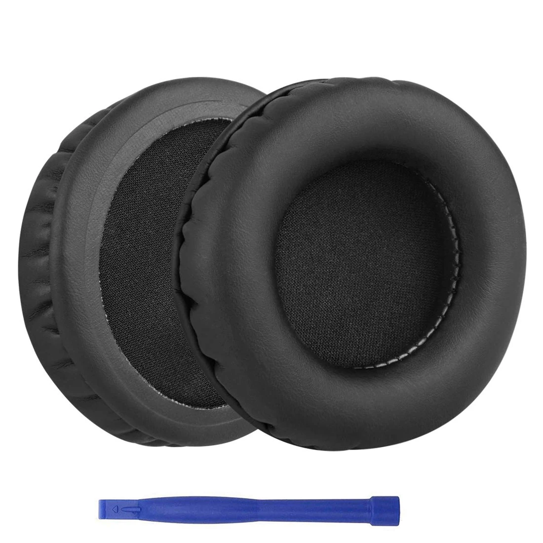 

QuickFit Protein Leather Replacement Ear Cushion Cups Cover Pads Earpads Repair Parts for Audio-Technica ATH-WS33X Headphones