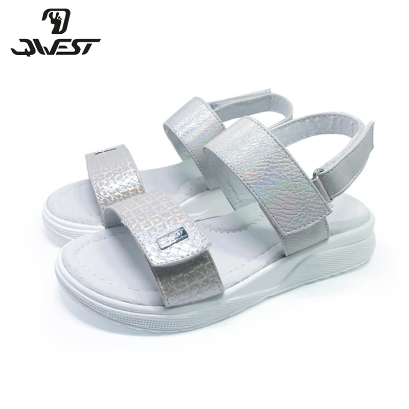 Сандалии с вырезами FLAMINGO 2020 Летние повседневные босоножки на липучке кожаные