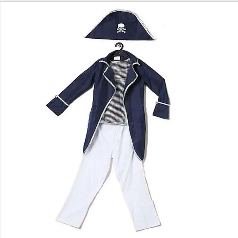 Детский костюм пирата для косплея детские костюмы на Хэллоуин капитана