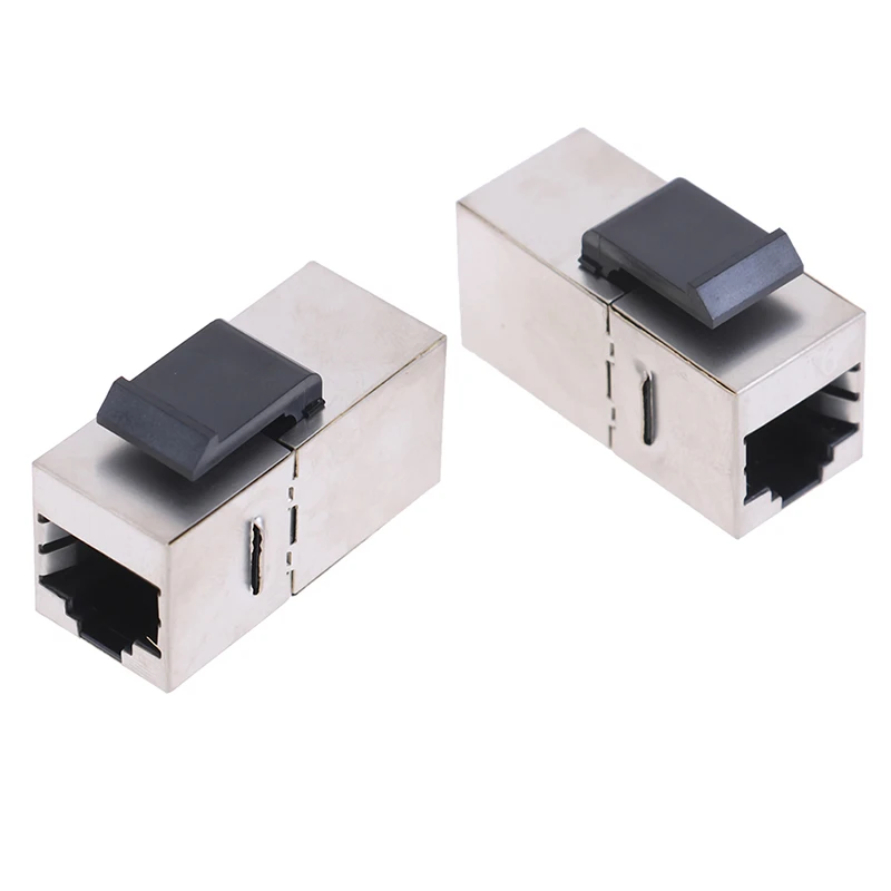 

RJ45 Keystone Cat6 Shielded Modular Coupler FTP Zinc Alloy Module Jack Connector Ethernet LAN Network Cable Extender Adapter 1pc