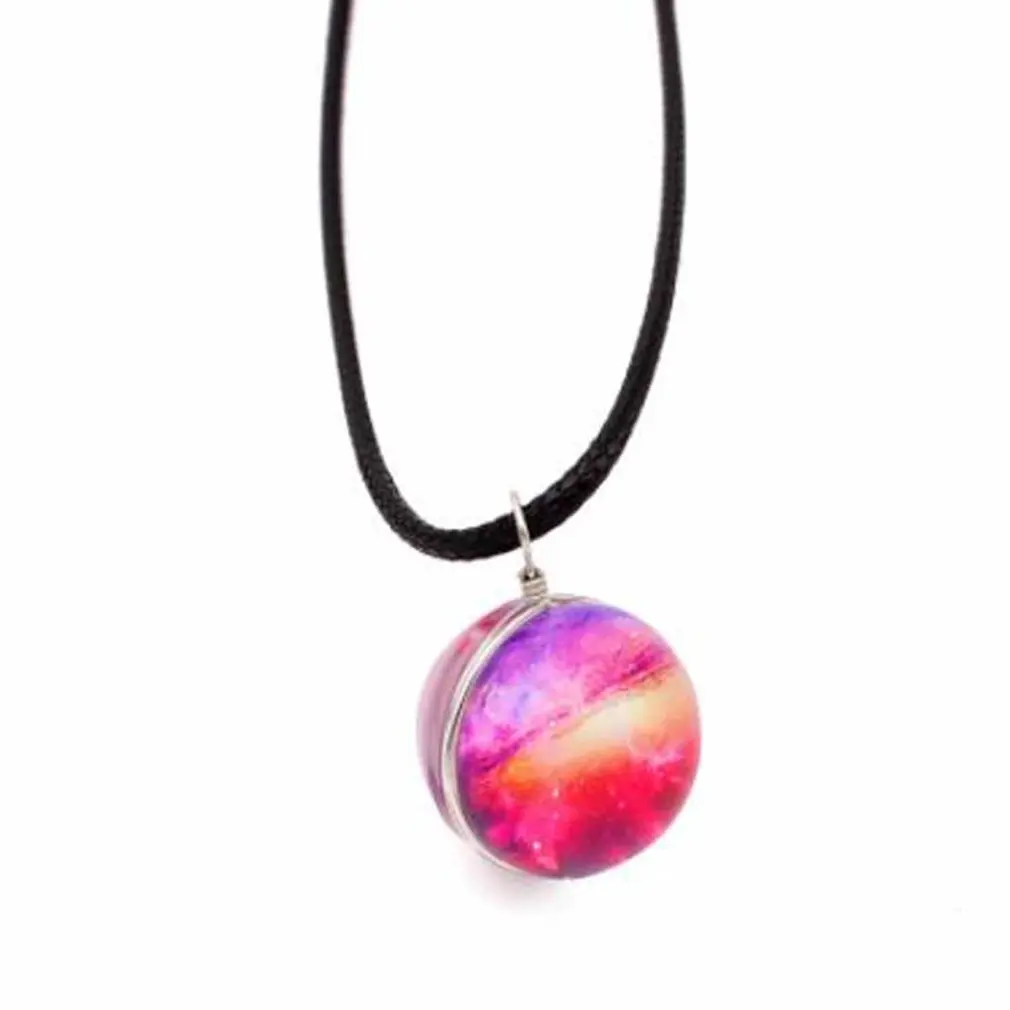 Прозрачный стеклянный шар подарок ожерелье с подвеской ювелирные изделия ручной