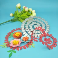 spiral flower carnation metal cutting dies paper crafts scrapbook card template diy decoration accessories