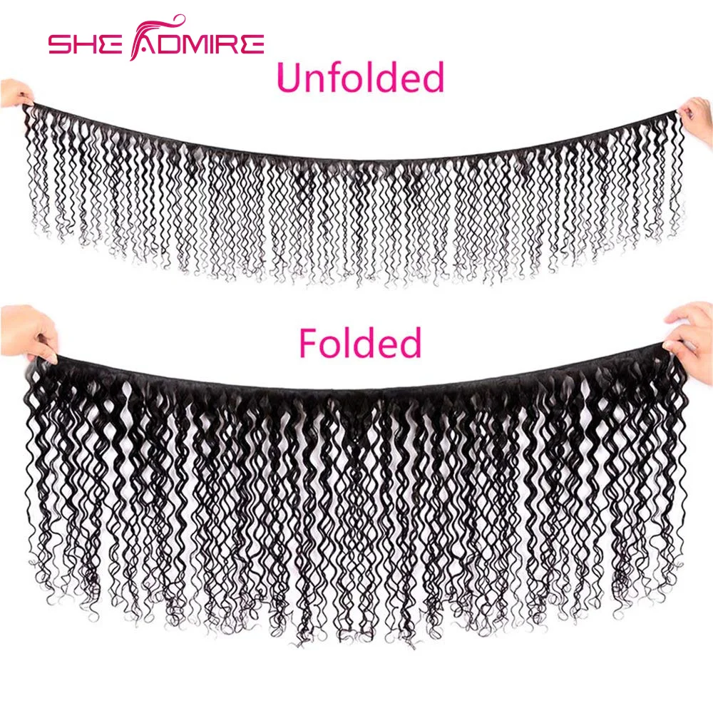 Пупряди кудрявых человеческих волос кудрявые 34/36/38/40 дюймов 1/3/4 шт. | Шиньоны и