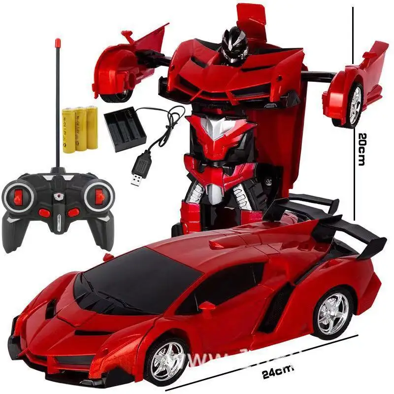 Rc Transformer 2 in 1 RC Car Driving Sports Cars drive Transformation Robots Models Remote Control Fighting Toy Gift | Игрушки и хобби