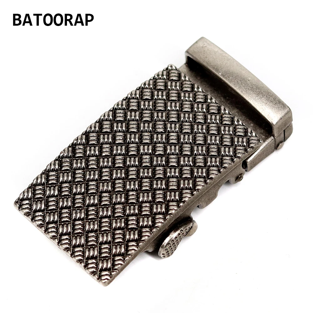 

Wearable Automatic Belt Buckle For Men Dark gray Alloy Business Click Buckles Durable Fits In 3.5 CM Ratchet Belt Fashion Style