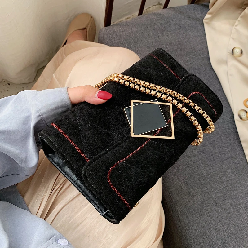 Высококачественная матовая Сумочка мини сумки с клапаном на плечо цепочкой