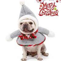 lovely dog costume outfit adorable gray snowman pet dog cats costume head accessory pet costume pet cosplay costume