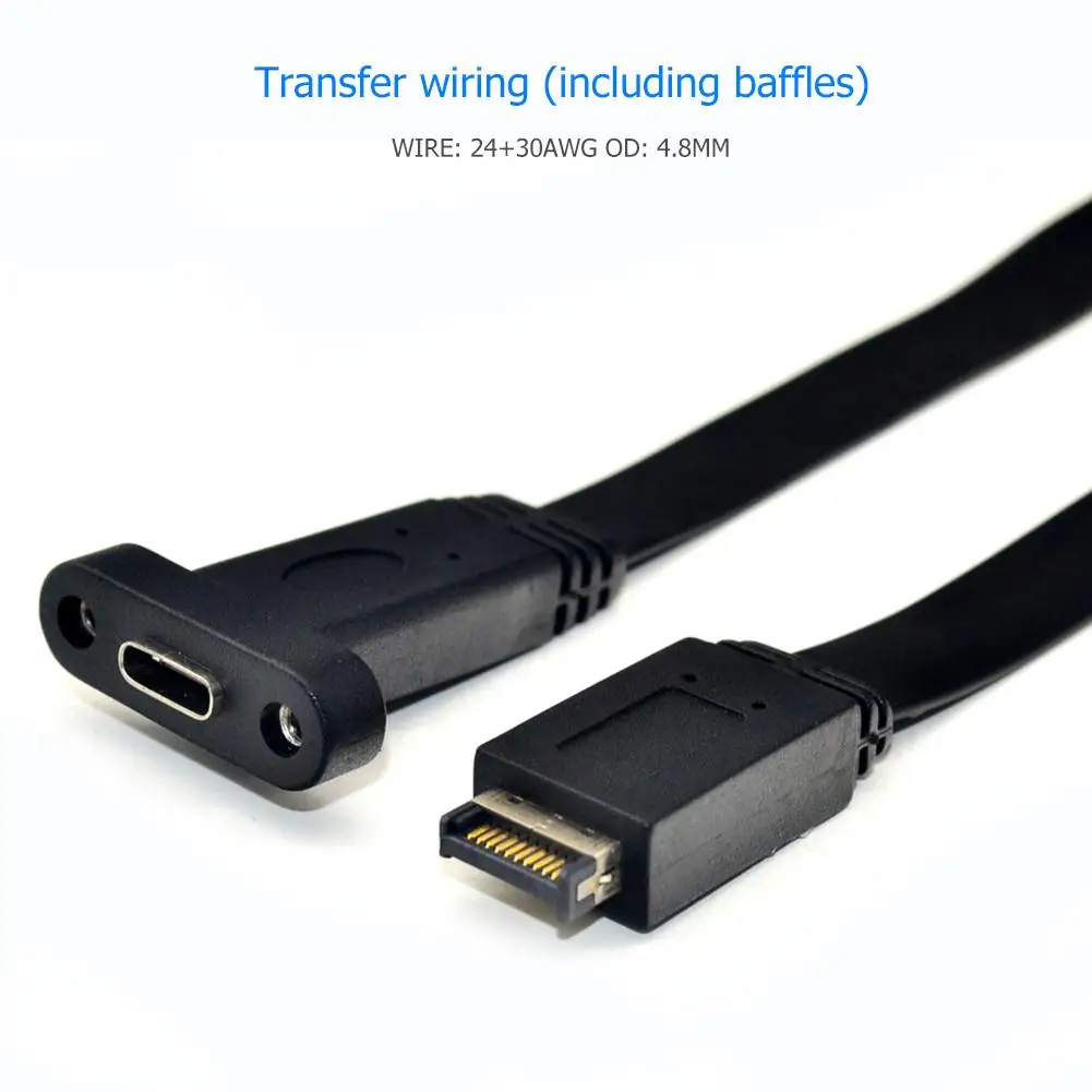 10 Гбит/с USB 3.1 Тип C Передняя панель Разъем E штекер материнская плата Кабельный