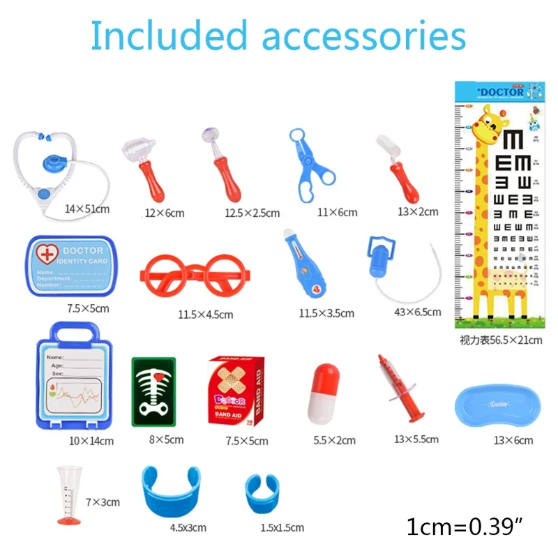 

Role Play Educational Toy Doctor Playset Pretend Play Dentist Doctor Kit for Kid