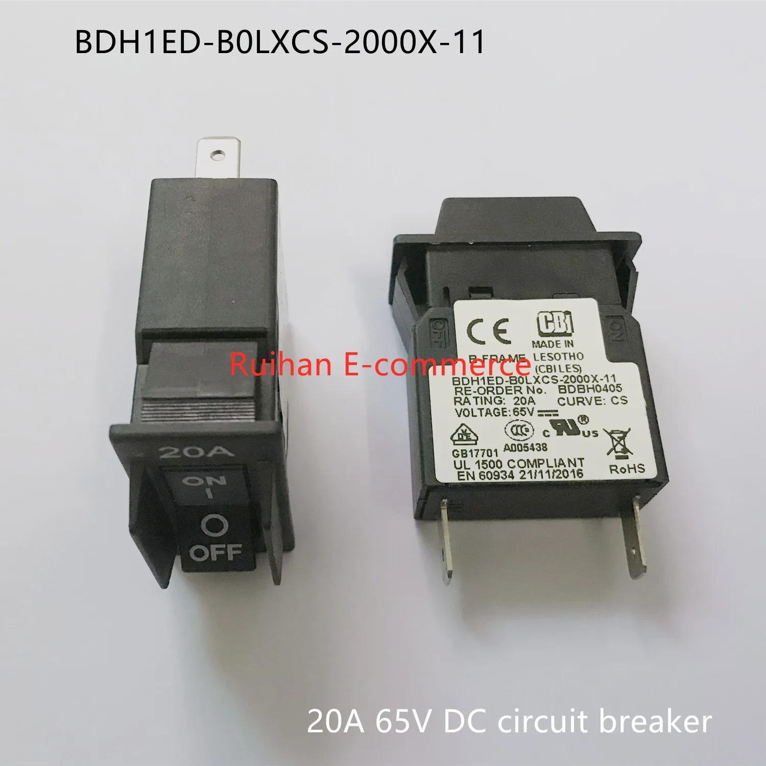 

Original new 100% BDH1ED-B0LXCS-2000X-11 20A 65V DC circuit breaker