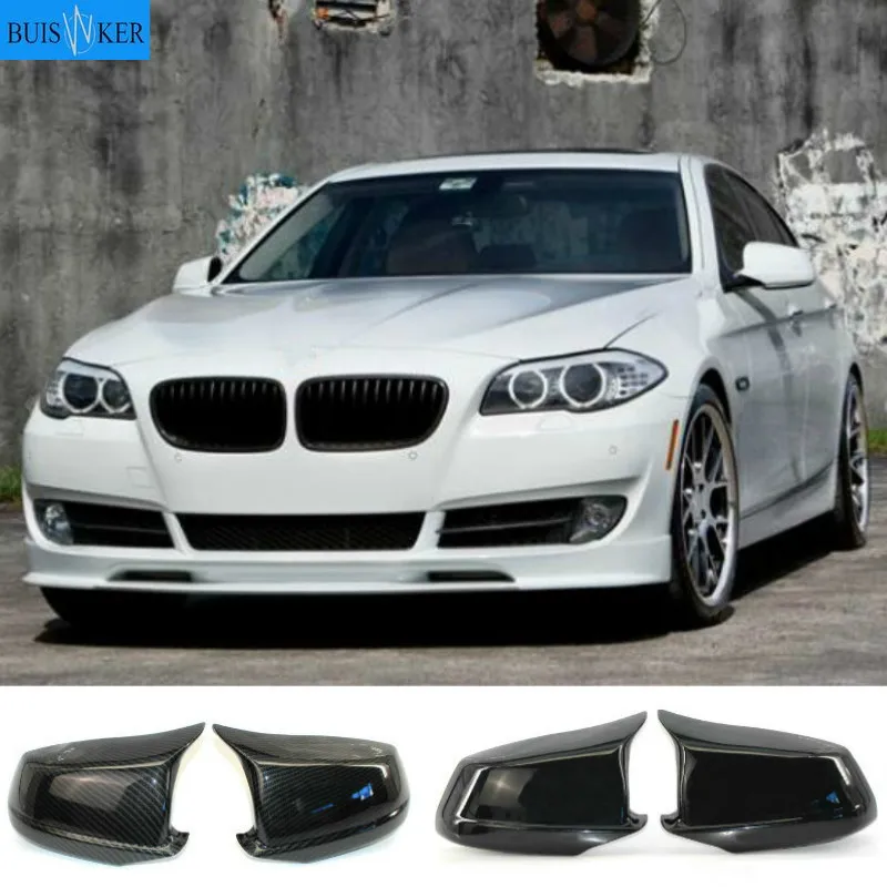 Зеркальные накладки подходят для Bmw 5 Серии F10/F11/F18 Pre-Lci 11-13 Замена крышек боковых задних дверей заднего вида.
