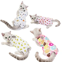 cat post partum clothing spring and summer new cat surgical clothing anti licking weaning clothing pure cotton pet cat clothing