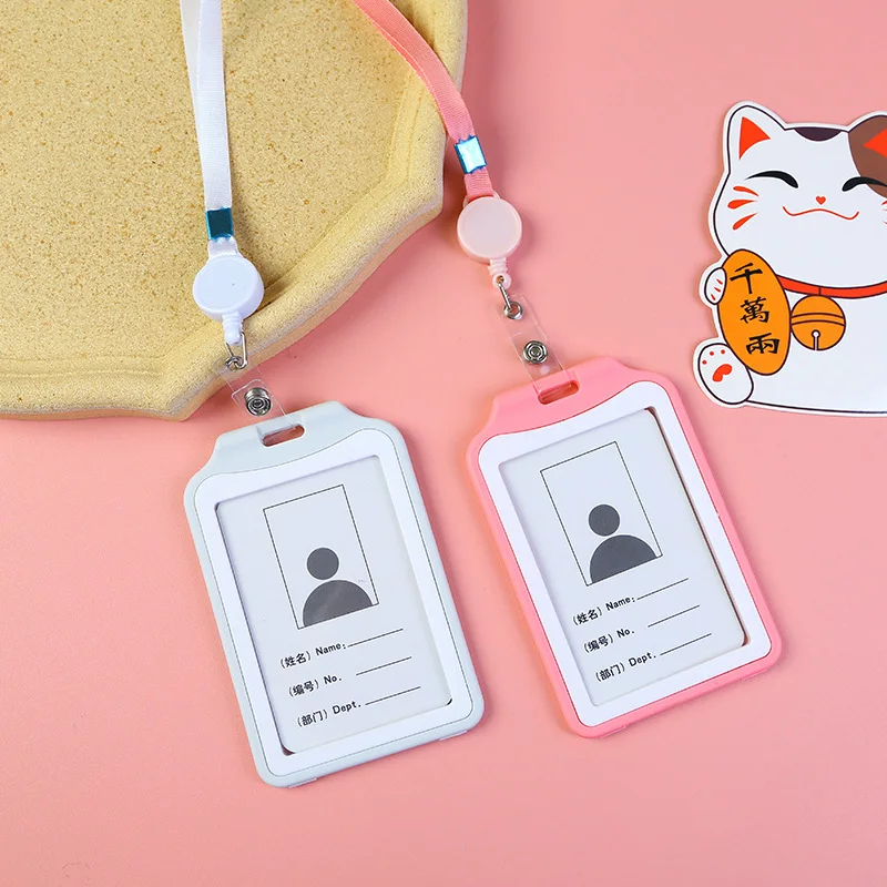 Держатель для визиток прозрачный выдвижной мужчин и женщин большой