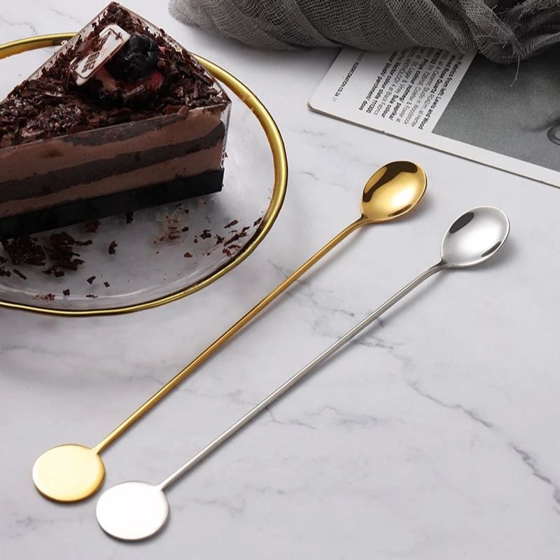 

6 шт., металлические ложки для кофе, из нержавеющей стали