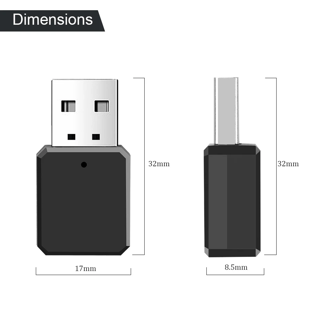 Прямая поставка беспроводной адаптер USB AUX для аудиоприемника Bluetooth 5 1 кабель Aux 3