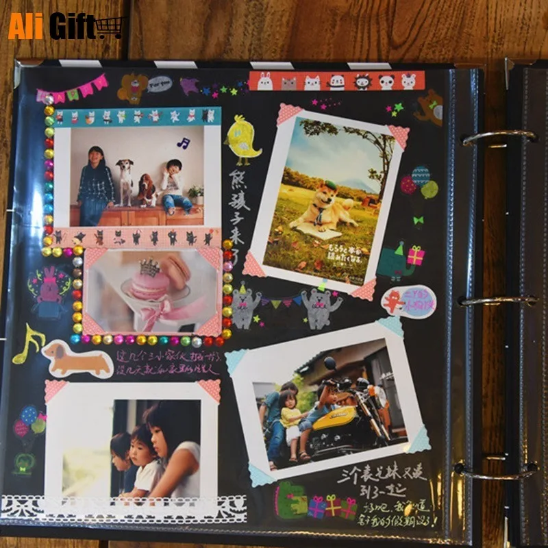 Оригинальный фотоальбом сделай сам Polaroid с ручной вставкой тонкая детская книга