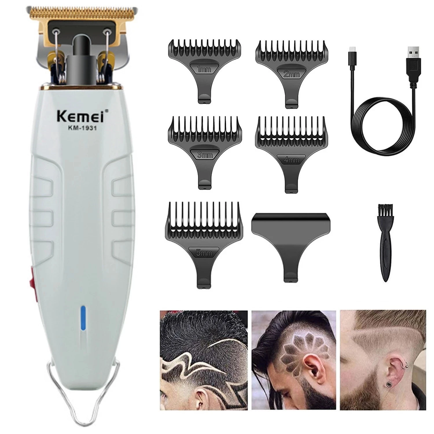 

Компактная профессиональная машинка для стрижки волос от Kemei