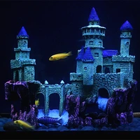 aquarium shipwreck castle decorations fish tank ornaments resin material for aquariums landscaping ornament