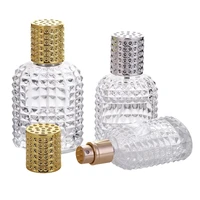 2pcslot 30ml 50ml new style pineapple portable glass perfume bottle with spray empty with atomizer refillable bottles