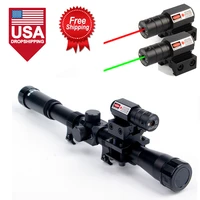 4x20 redgreen dot laser sight rifle optics scope tactical crossbow riflescope 11mm rail mounts for 22 caliber guns hunting