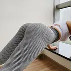 Штаны для йоги, спортивные Леггинсы, спортивная одежда для бега, Бесшовные дышащие эластичные штаны из полиэстера, спортивные трико для дома