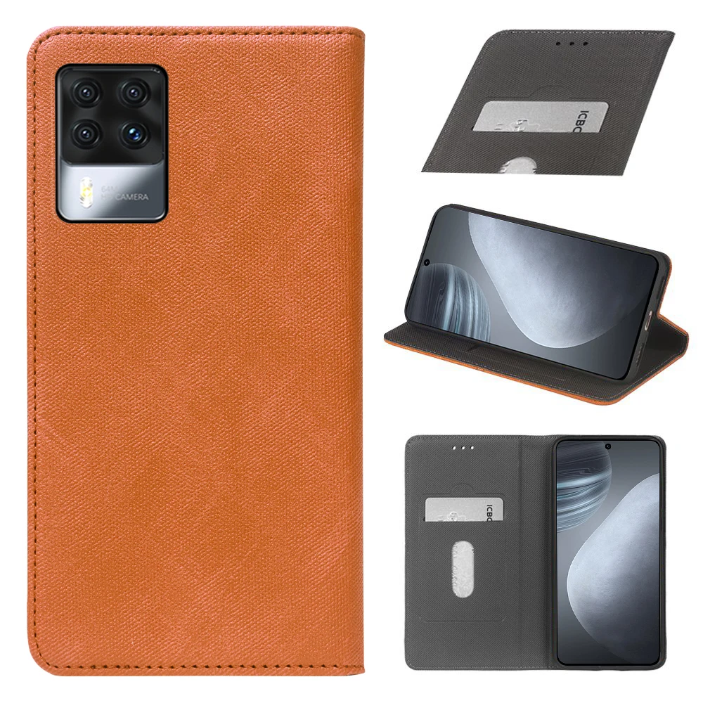 

IDEWEI For Cubot X50 Case Cover Luxury Leather Flip Case For Cubot X50 Protective Phone Case Retro Back Cover