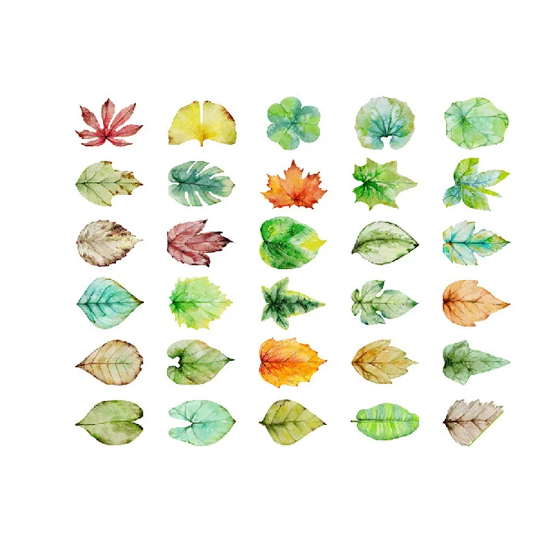 30 шт./компл. поздравительная открытка с листьями на день рождения конверт буквами