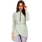 Женский Мусульманский купальник, спортивный скромный хиджаб в стиле пэчворк с длинными рукавами, 3 шт., Мусульманский купальник, одежда для Буркини, купальный костюм, 2020