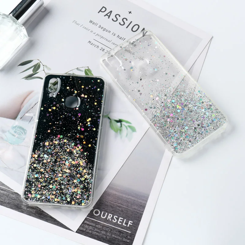 

Glitter Bling Case For Huawei Honor X10 9A 9C 9S Play 4T Pro Epoxy Cover On Huawei Y7P Y6P Y5P Nova 7 Pro P9 Plus Cases SE Soft