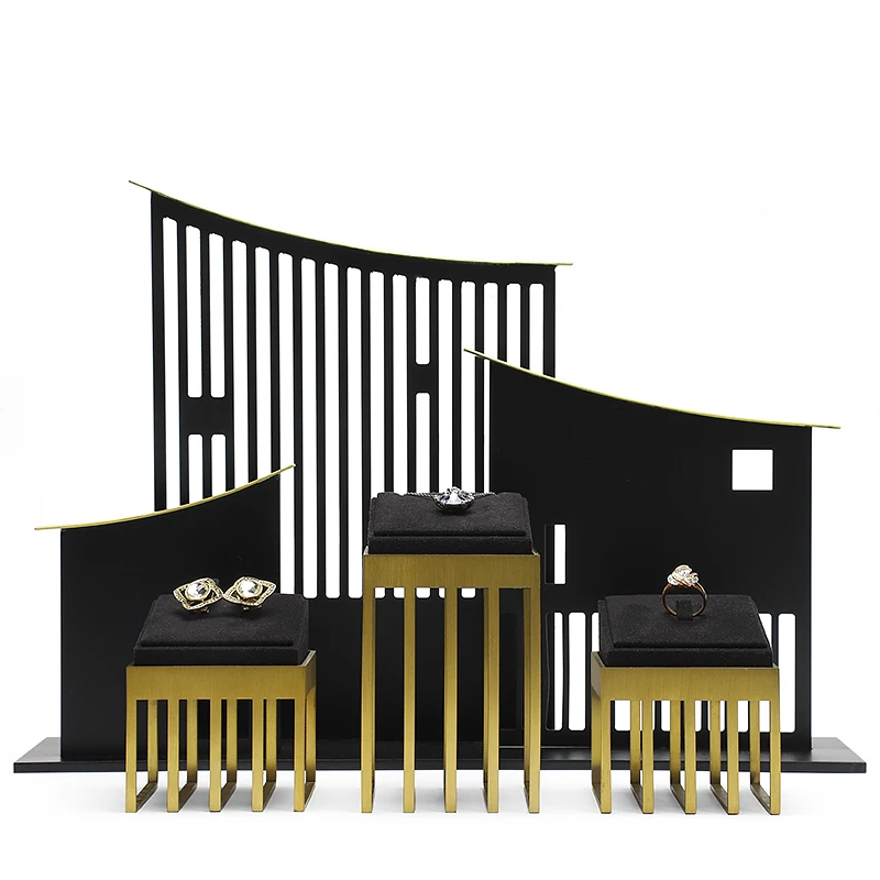 Роскошная Подставка для ювелирных изделий DIGU набор металлических черных