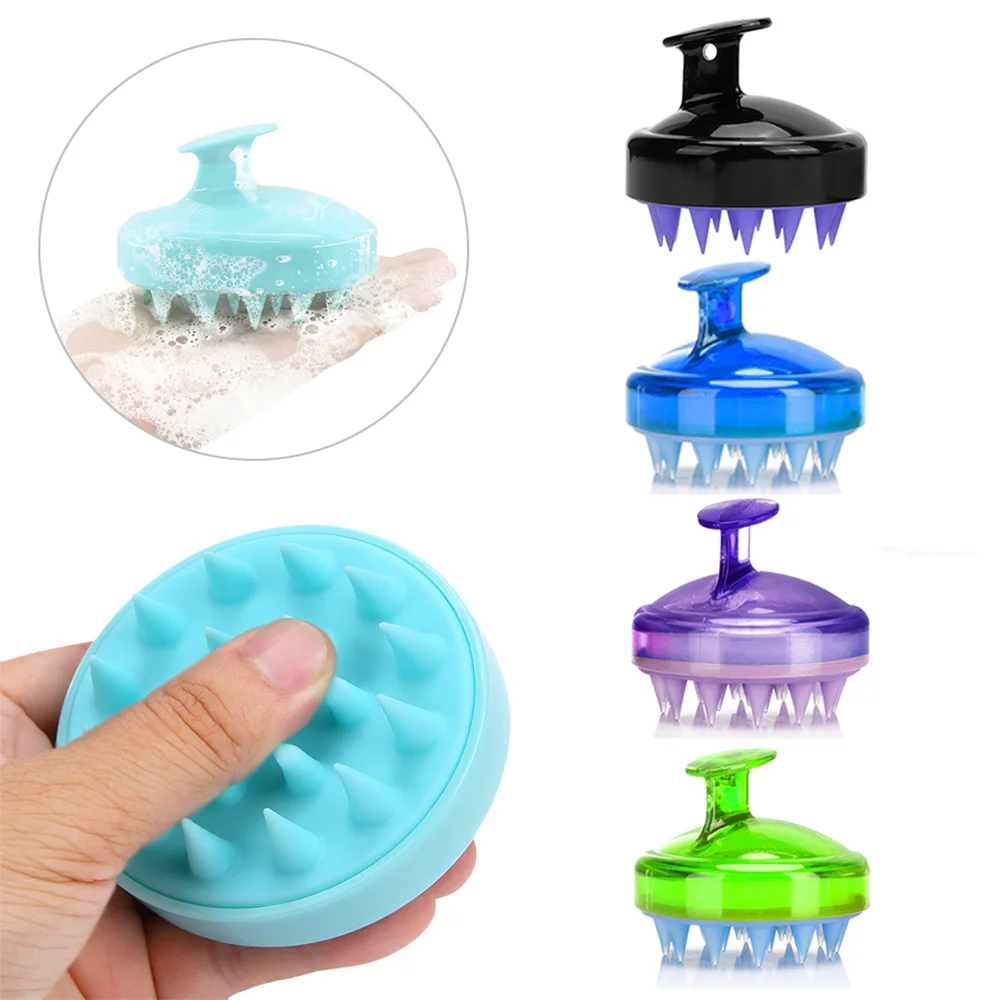 

Silicone Head Body Scalp Massage Brush Care Tool Comb Shampoo Hair Washing Comb Shower Brush Bath Spa Slimming Massaging Brushes