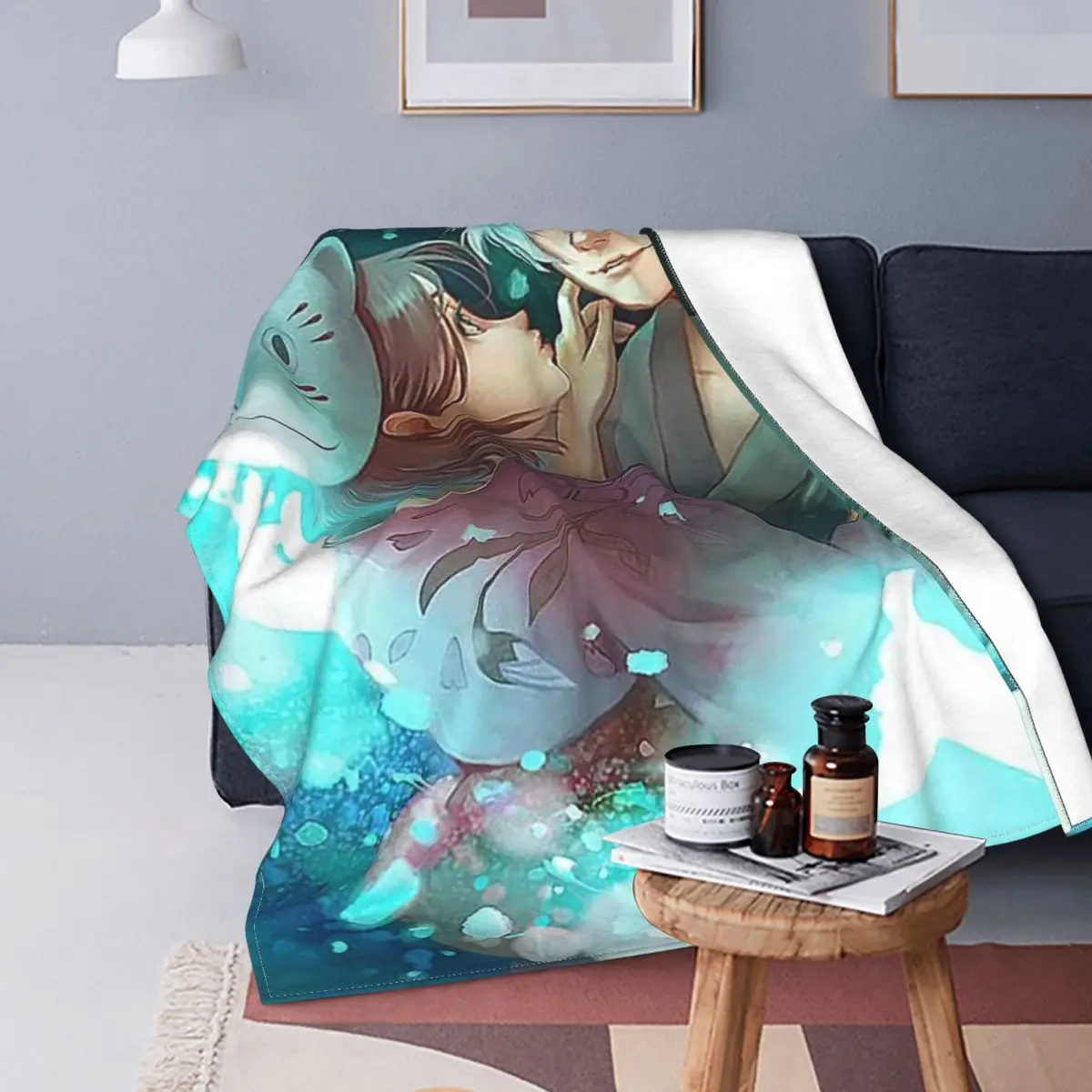 

Легкое Фланелевое летнее одеяло в лесу светлячков японское аниме ультра-мягкое покрывало s для кровати ковер для спальни