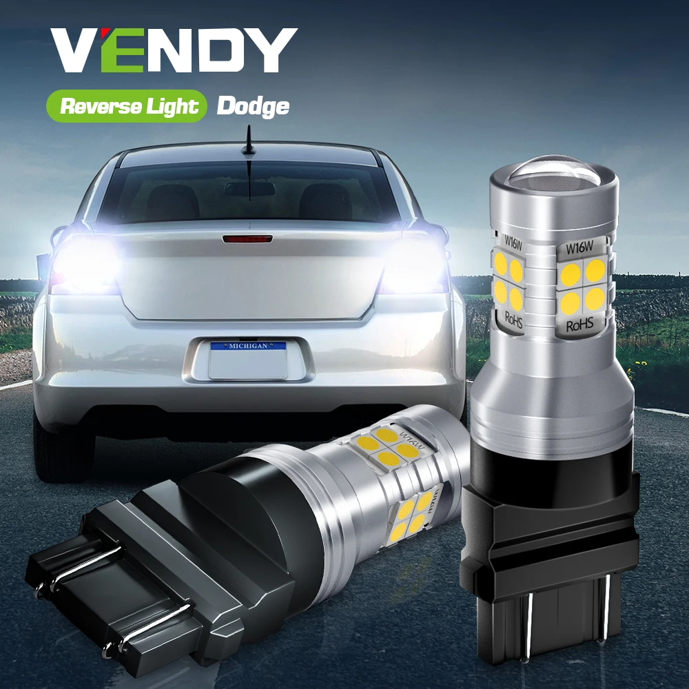 2x светодиодсветодиодный лампа задсветильник хода Canbus 3157 3156 P27/7W T25 Для Dodge Avenger Charger