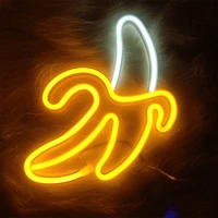 restaurant wall neon light for party wedding shop birthday home decoration led neon sign lamp banana cherry cactus shaped fruit