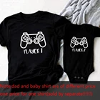 Милый детский комбинезон с рисунком игрока на возраст 1, 2, одежда для семьи в одном стиле Простые объявление беременности семейная одежда футболка для папы; Одинаковая одежда