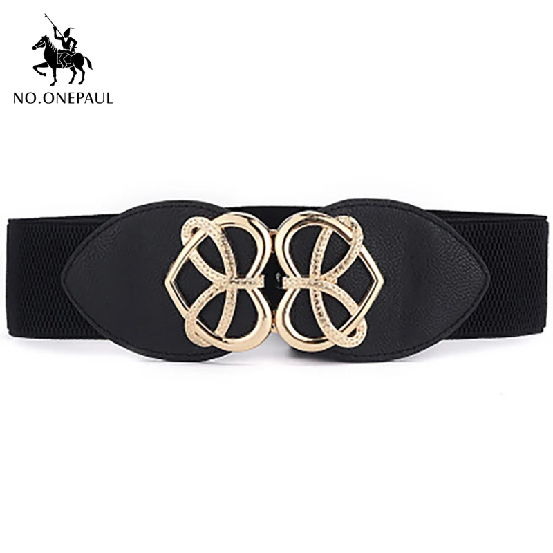 

Женский широкий пояс NO.ONEPAUL, корейский стиль, с пряжкой и поясом на резинке, 2019