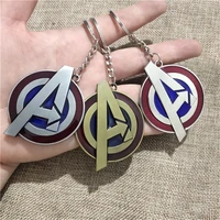 disney marvel keychain avengers logo metal keyring fashion gift creative jewelry couple car key chain student backpack pendant